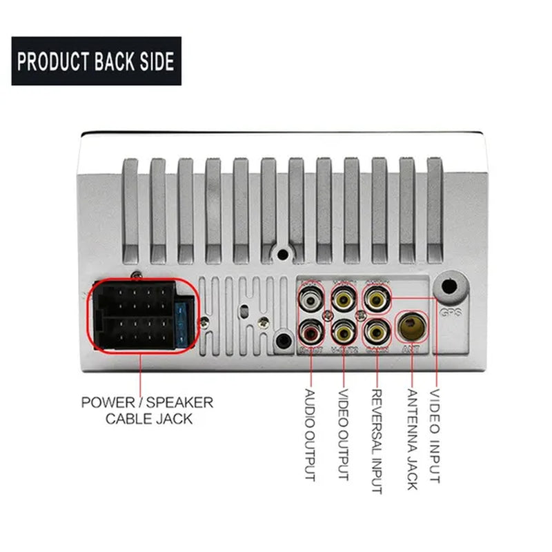 Amprime 2 Din Car Radio 7" LCD Touch Screen Autoradio 7018B Multimedia Player Bluetooth Car Stereo Radio Support Mirror-Link Rear View Camera