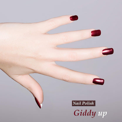 Nail Polish - Quick Dry Nail Lacquer, Non-Toxic, Vegan, and Cruelty-Free Nail Paint Art for Adults & Kids - No Toluene, No Formaldehyde, No DBP, and Free of TPHP (Giddy Up, 0.43 Fl Oz.)