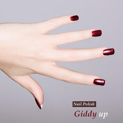 Nail Polish - Quick Dry Nail Lacquer, Non-Toxic, Vegan, and Cruelty-Free Nail Paint Art for Adults & Kids - No Toluene, No Formaldehyde, No DBP, and Free of TPHP (Giddy Up, 0.43 Fl Oz.)