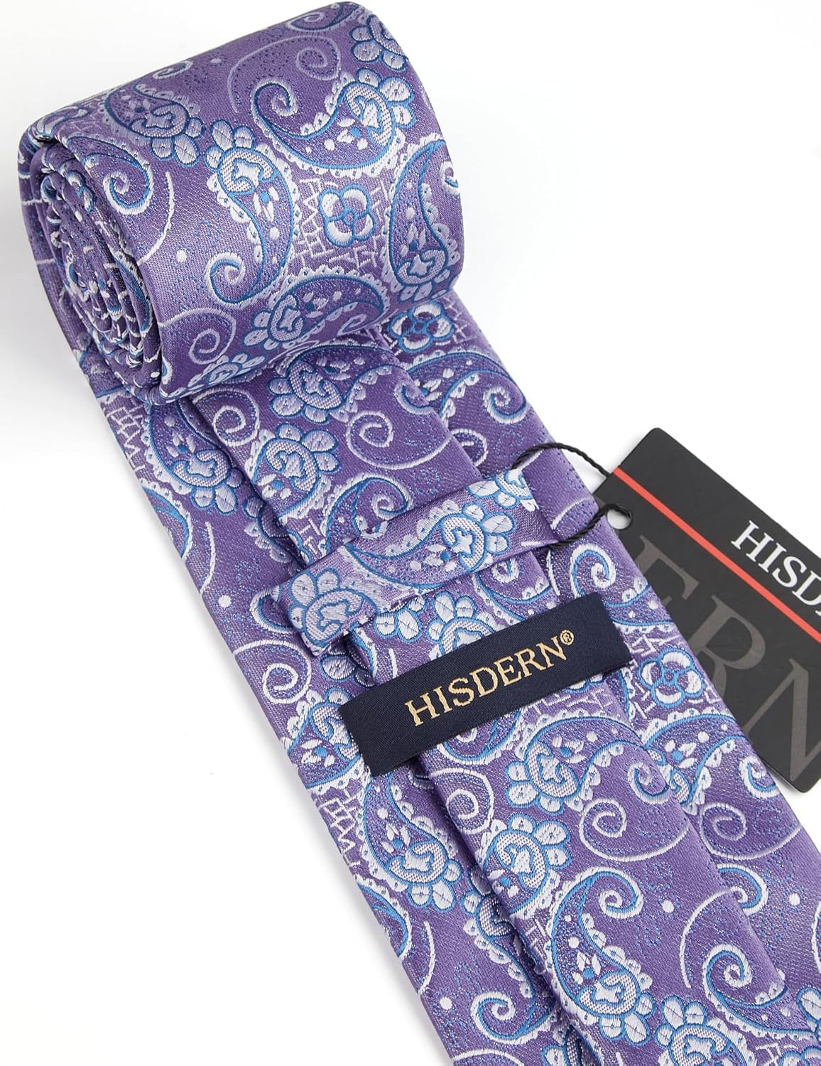 Ties for Men Paisley Tie and Pocket Square Woven Classic Floral Mens Ties Handkerchief Set Wedding Party Necktie