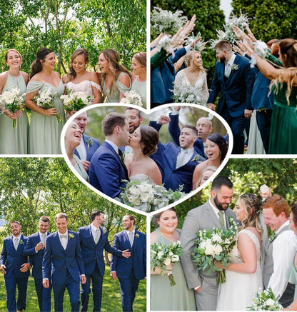 Ties for Men Solid Houndstooth Neckties Handkerchief Formal Business Tie & Pocket Square Set Wedding Party