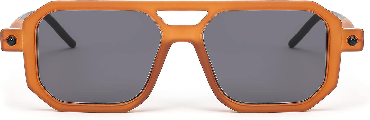 Vintage Square 70S Flat Aviator Sunglasses Women Men Classic Retro Stylish Frame UV400 Sunglasses B2622