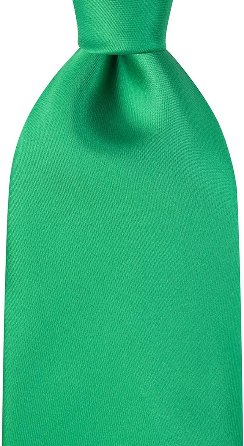 Solid Satin Tie Pure Color Necktie Mens Ties + Gift Box