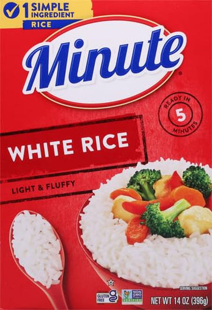 White Rice, Instant White Rice for Quick Dinner Meals, 14-Ounce Box