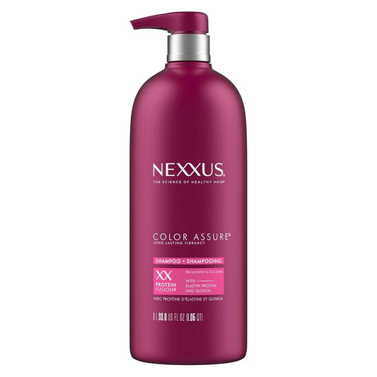Color Assure Sulfate-Free Shampoo with Proteinfusion for Color-Treated Hair for Enhanced Color Vibrancy, Silicone Free Shampoo with Pump 33.8 Oz