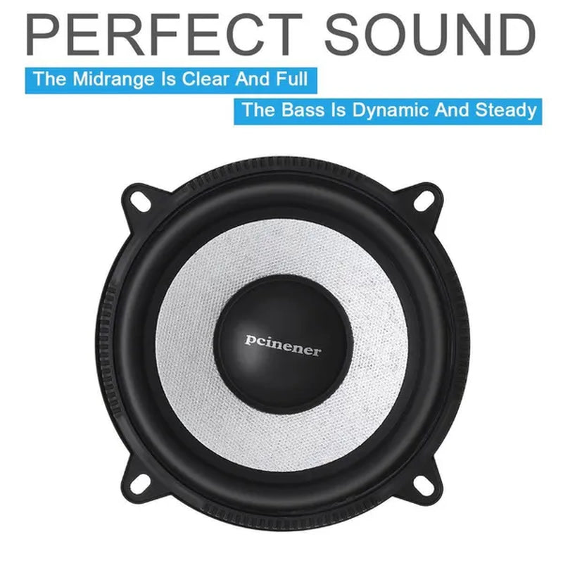 5 Inch 150W Car Component Speaker System 13Cm Vehicle Door Auto Audio Stereo Speakers Set Hifi with Tweeter Crossover