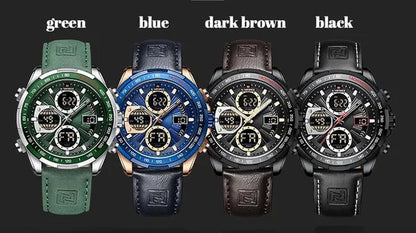 Fashion Military Watches for Men Luxury Original Sports Chronograph Watch Waterproof Quartz Clock Digital WristWatch