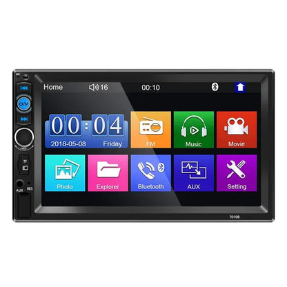 NEW Upgrade 2Din 7" HD Autoradio Bluetooth Car MP5 Player Car Radio Build-In FM AUX USB SD Function Support Mirror Link + Backup Camera(Optional)