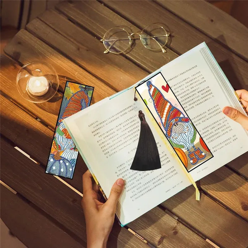 100 Styles DIY Butterfly Flower Diamond Painting Tassel Leather Bookmark 5D Fashion Cross Stitch Craft Christmas Gift @#A11