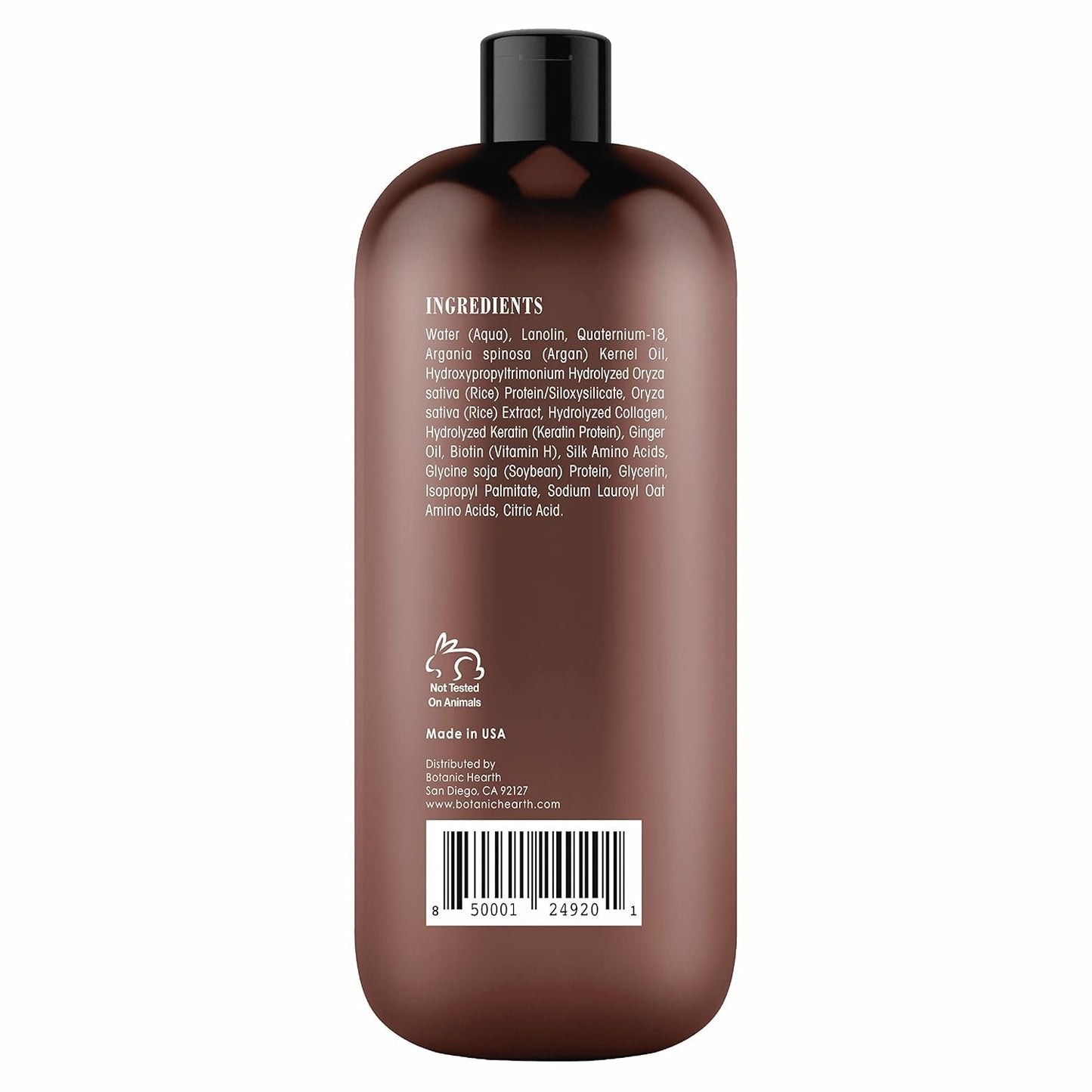 Biotin Conditioner with Ginger Oil & Keratin | for Hair Growth |With Turmeric Extract, Argan Oil, Tea Tree Oil & Vitamin E | Sulphate & Paraben Free | 16 Fl Oz