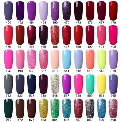 Soak-Off UV LED Gel Polish Nail Art Manicure Lacquer Thistle Color 028