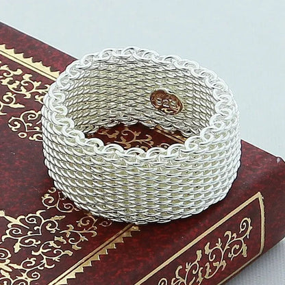 Wholesale Price Round Silver Rings 925 Sterling Silver Rings Size 6 7 8 9 For Women Men Jewelry Best Gift wholesale