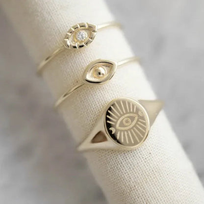 3Pcs/Set Elegant Woman Fashion Jewelry Accessories Exquisite  Angel Eye Ring  Bride Engagement Wedding Luxury Jewelry Set Christmas Gift Ring Size US4-12