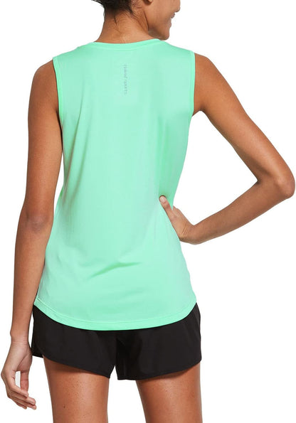 Workout Tank Tops for Women Sleeveless Running Loose Fit Yoga Tops Active Shirts Pickleball Sports Gym Exercise