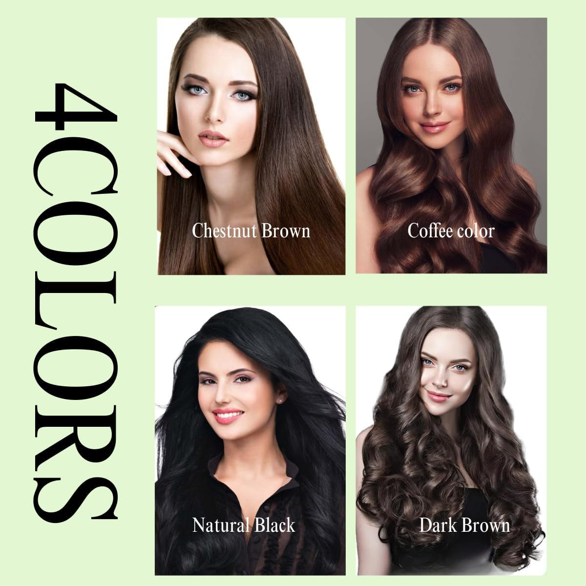 Bubble Plant Hair Dye,New Botanical Bubble Hair Dye Hair Dye Shampoo for Women Men 20Ml 10Packs/Box(Coffee Color)