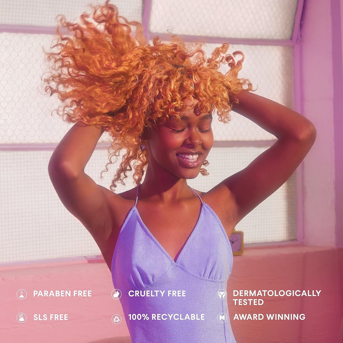 Smooth Conditioner 12Oz for Frizzy, Coarse, and Curly Hair, Made from Coconut Oil, Shea Butter, & Vitamin E, 100% Recyclable Bottles (350Ml), Pink (10433)