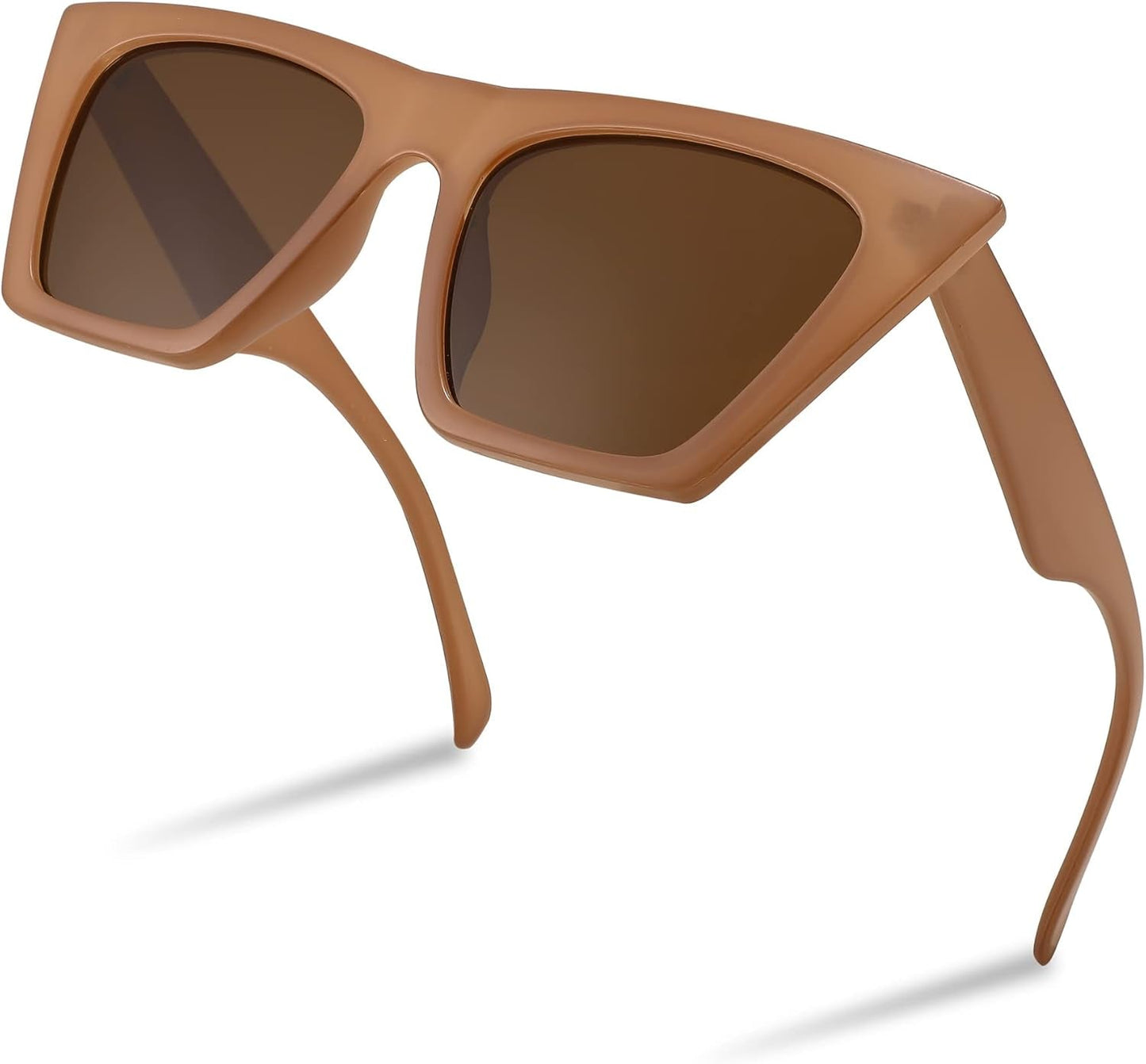 Vintage Square Cat Eye Sunglasses Women Trendy Cateye Sunglasses B2473