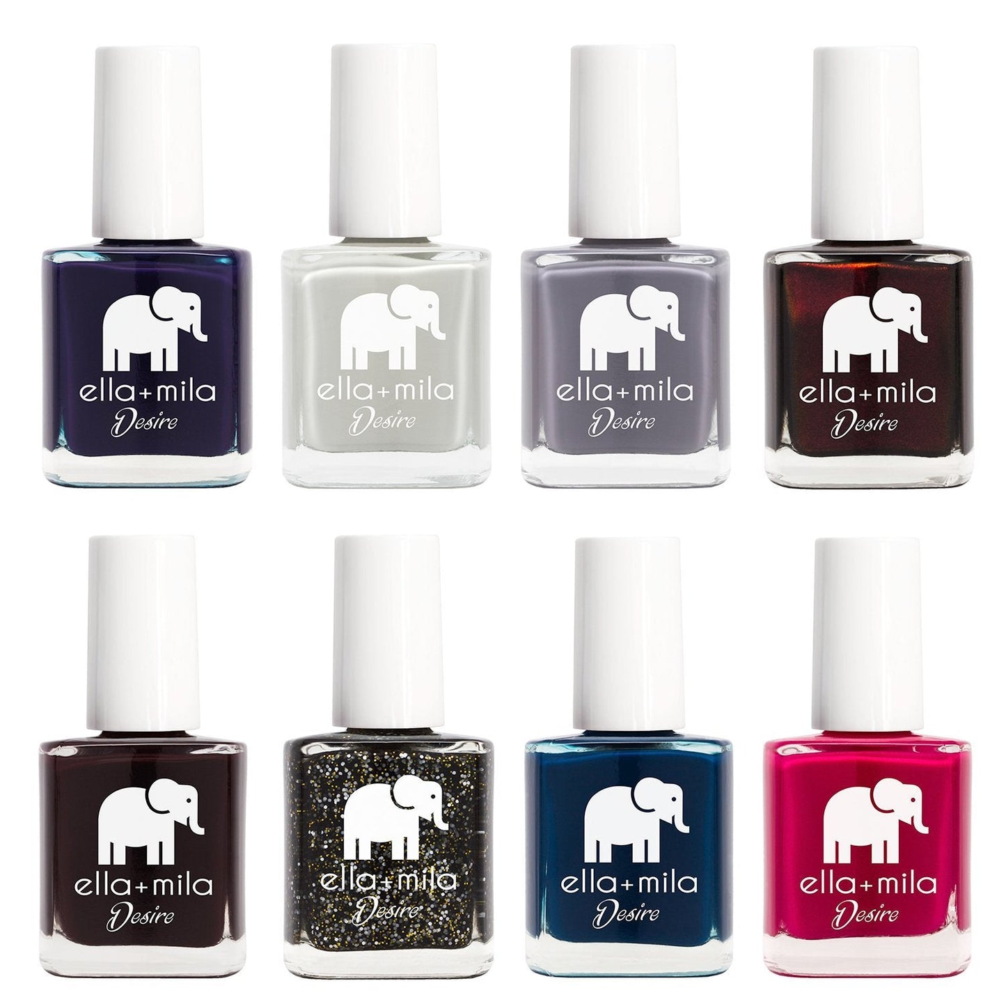 Professional Nail Polish Set - Quick Dry Nail Polish - Long-Lasting & Chip Resistant Nail Polish Kit (Desire Collection - 8 Pack - 0.45 Fl Oz Each)