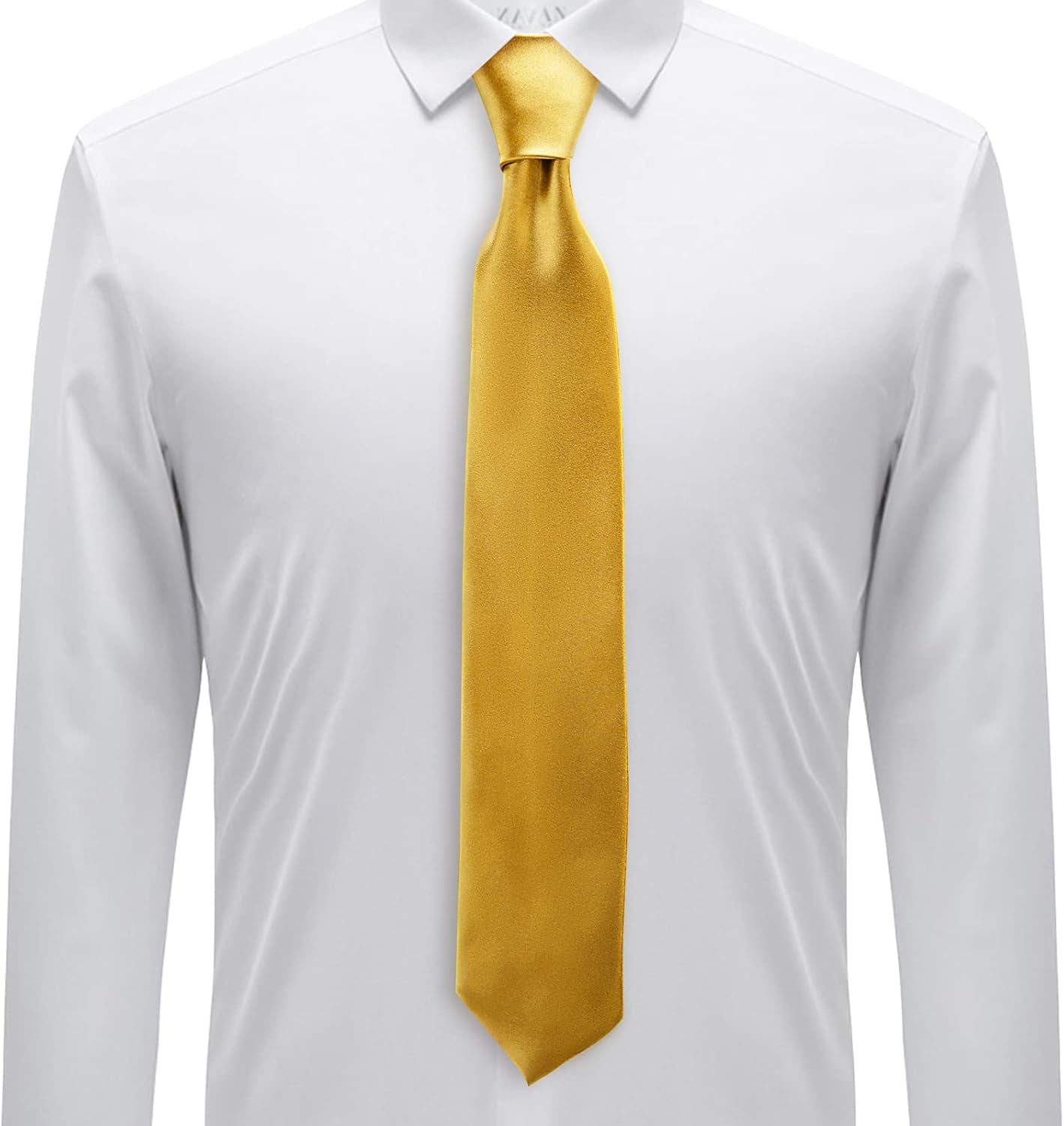 Solid Satin Tie Pure Color Necktie Mens Ties + Gift Box