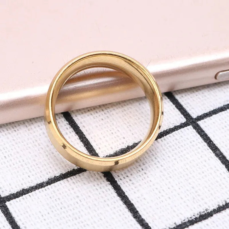 Fuck off Retro Steel Ring Black Silver Tone Male Simple Rings Jewelry Accessories Gifts