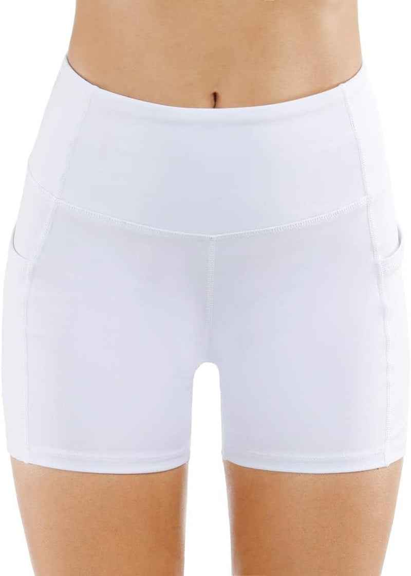 Women'S High Waist Workout Shorts Breathable Dolphin Split Elastic Lounge Yoga Shorts