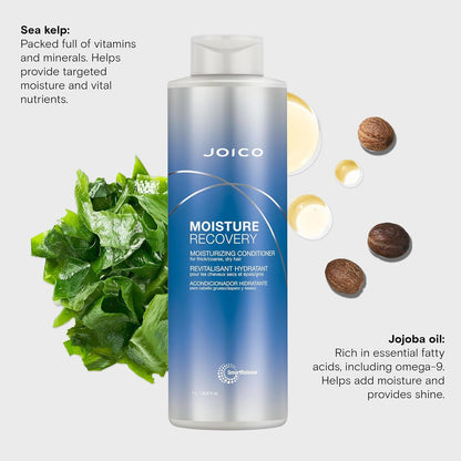 Moisture Recovery Moisturizing Conditioner | for Thick, Coarse, Dry Hair | Replenish Moisture | Restore Smoothness & Elasticity | Strengthen & Reduce Breakage | with Jojoba Oil & Shea Butter