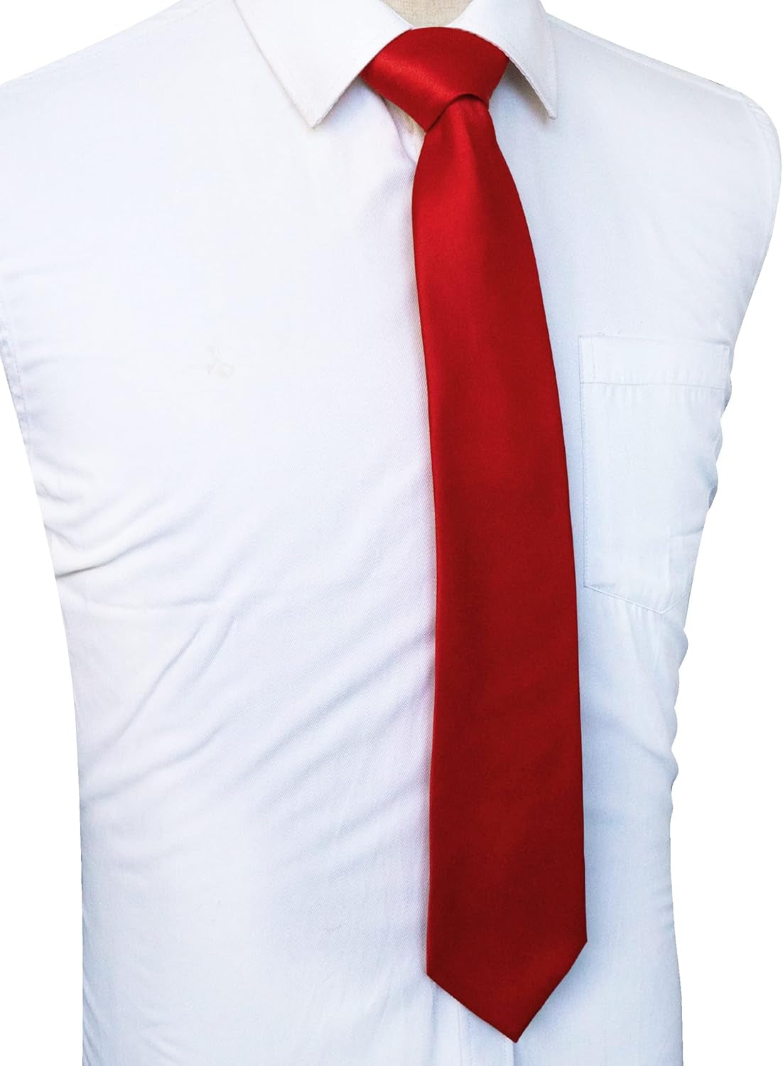 Solid Color Tie Mens Necktie for Business and Wedding