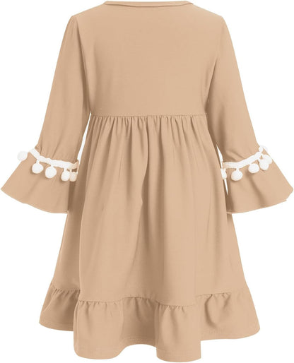 Newborn Infant Baby Girls Prayer Dress Muslim Clothes for Toddler Kids Long Sleeve Abaya with Hijab Two Piece Set