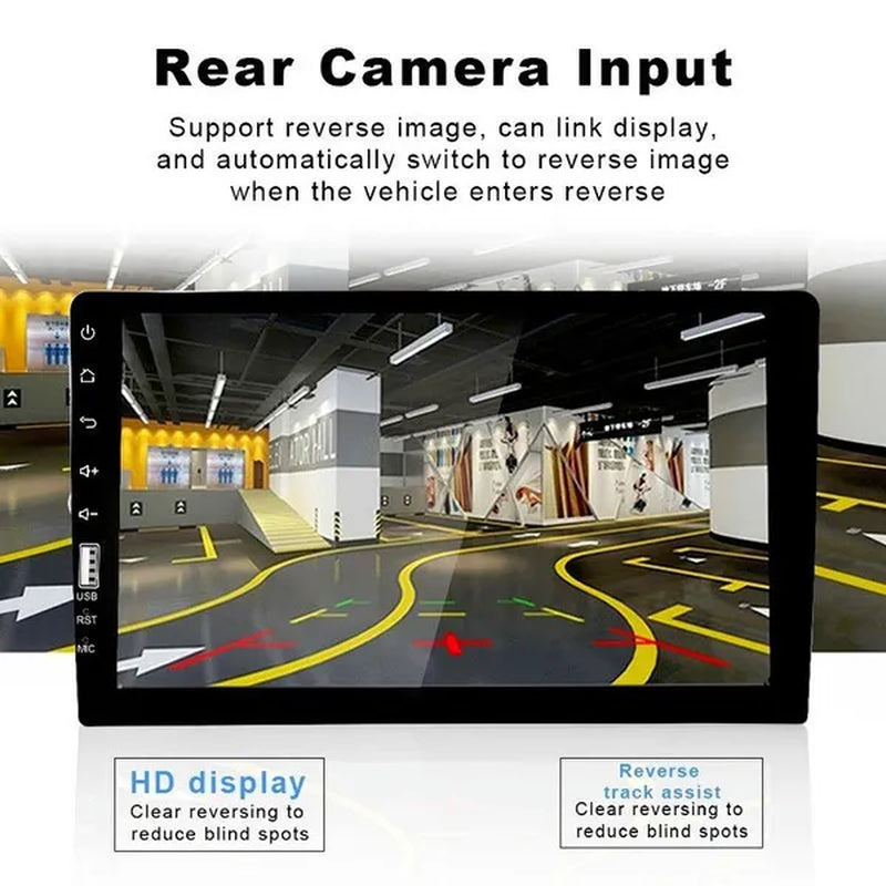 UNITOPSCI Single 1Din 9Inch Car MP5 Player Car Stereo Radio 2.5D HD 1080P Touch Screen Bluetooth Autoradio Support Mirror Link FM AUX Function with External Microphone