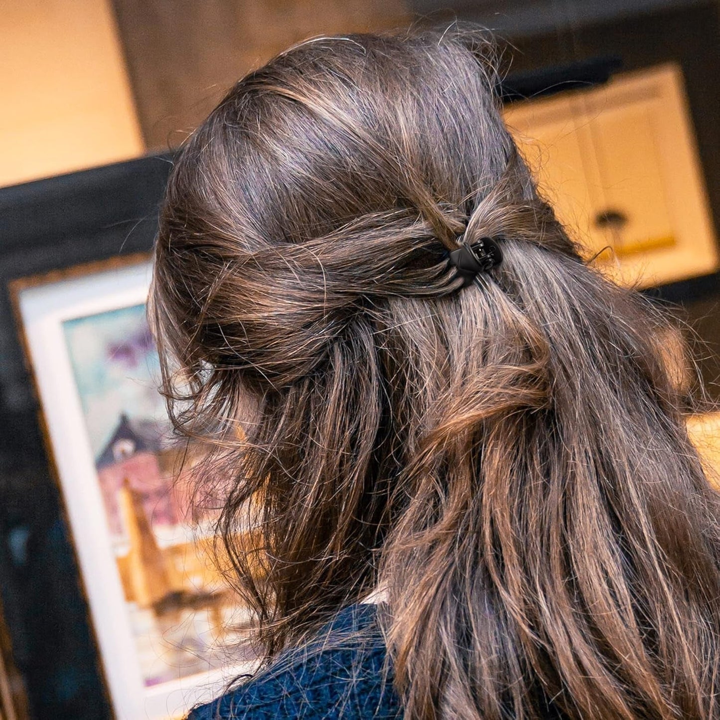 Kids Mini Hair Clips 45 Pcs Black 1/2 Inch Micro-Mini Size Claw Clips for Girls and Boy, Non-Slip Women Hair Accessories Clamp Bangs Tiny Strong Grip Baby Jaw Clip Very Small Hair Clips.