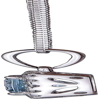 Women'S 10K White Gold Genuine Aquamarine Pendant with Diamonds (Cushion-Cut) Shaped (GJ16156P-AQ)