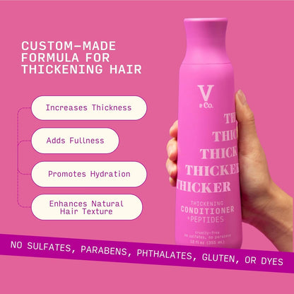 . Beauty Thickening Hair Conditioner with Peptide Technology, 12 Oz, All Hair Types