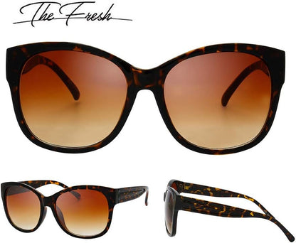 Women'S Oversized Square Jackie O Cat Eye Hybrid Butterfly Fashion Sunglasses - Exquisite Packaging