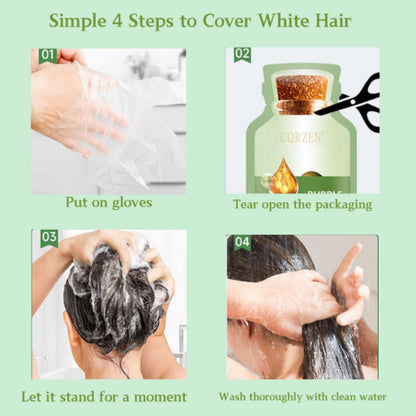 Bubble Plant Hair Dye,New Botanical Bubble Hair Dye Hair Dye Shampoo for Women Men 20Ml 10Packs/Box(Coffee Color)