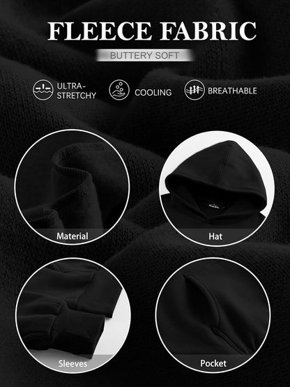 Womens Oversized Hoodies Fleece Sweatshirts Sweaters Spring Outfits 2025 Pullover Fall Winter Clothes