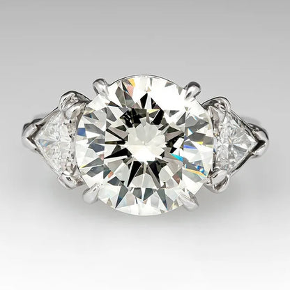 Women's Ring 925 Sterling Silver Natural 2.0ct Diamond Moissanite Round Cut Wedding Engagement Rings for Women Jewelry