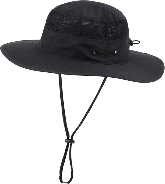 UPF 50+ Men'S Sun Hat Wide Brim Bucket Hat UV Protection Hat for Mens Womens Beach Safari Gardening Golf Fishing