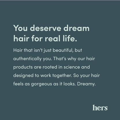 Hers Triple Threat Shampoo and Conditioner Set for Women - Thickening, Moisturizing, Reduces Shedding - Color Safe Hair Loss Shampoo and Conditioner - Napa Rose - 2 X 6.4 Fl Oz