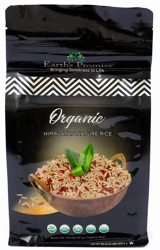'- Organic Red Rice & Brown Rice 32 Oz (1-Pack) - Organic, Non-Gmo, Low-Glycemic Index, Gluten Free, Allergen Free, Healthy Diet, Sustainably Sourced, Non-Sticky Rice