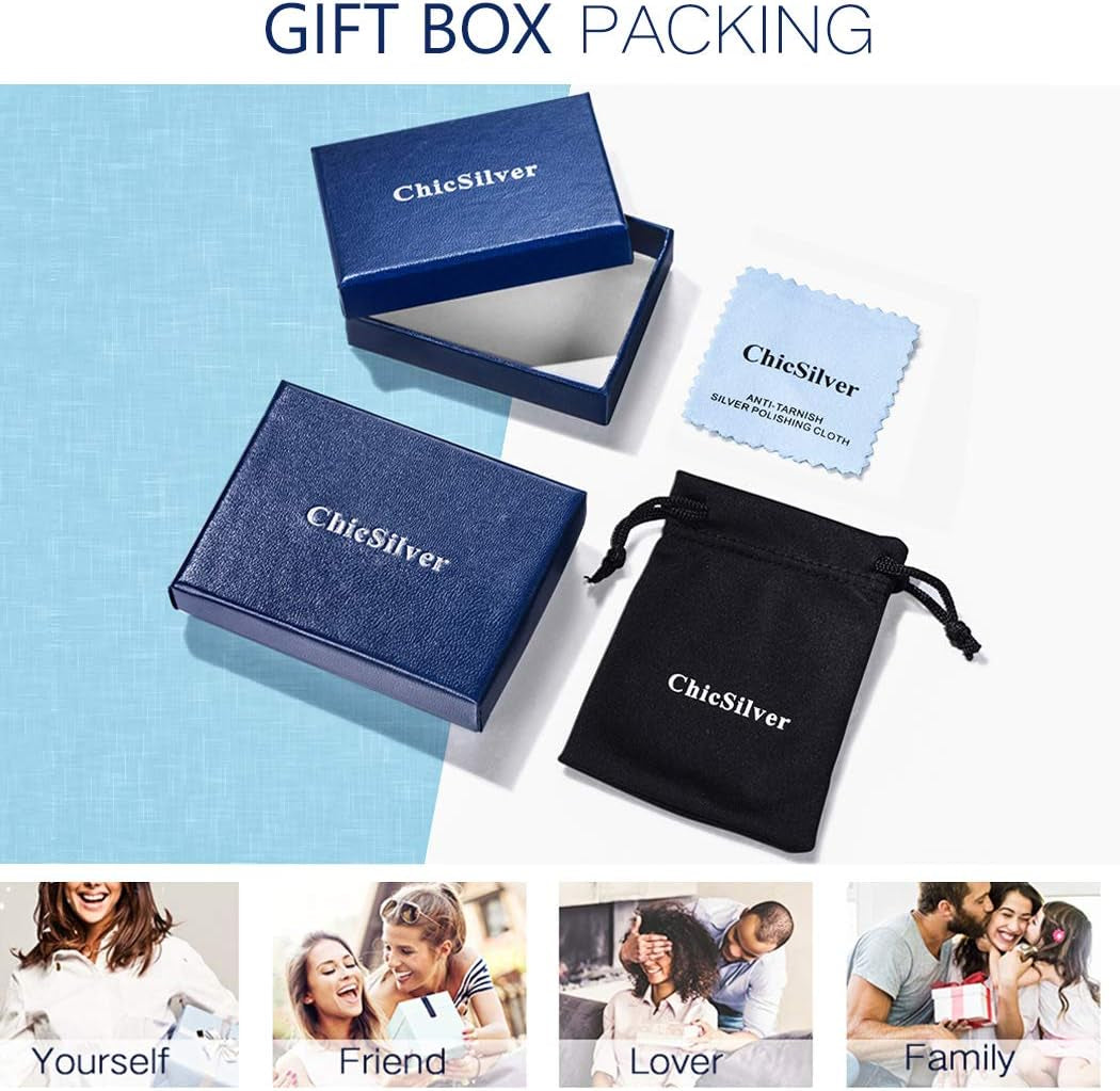 Coin Necklace Sterling Silver Vintage round Circle Disc Dainty Coin Pendant Necklaces for Women (With Gift Box)