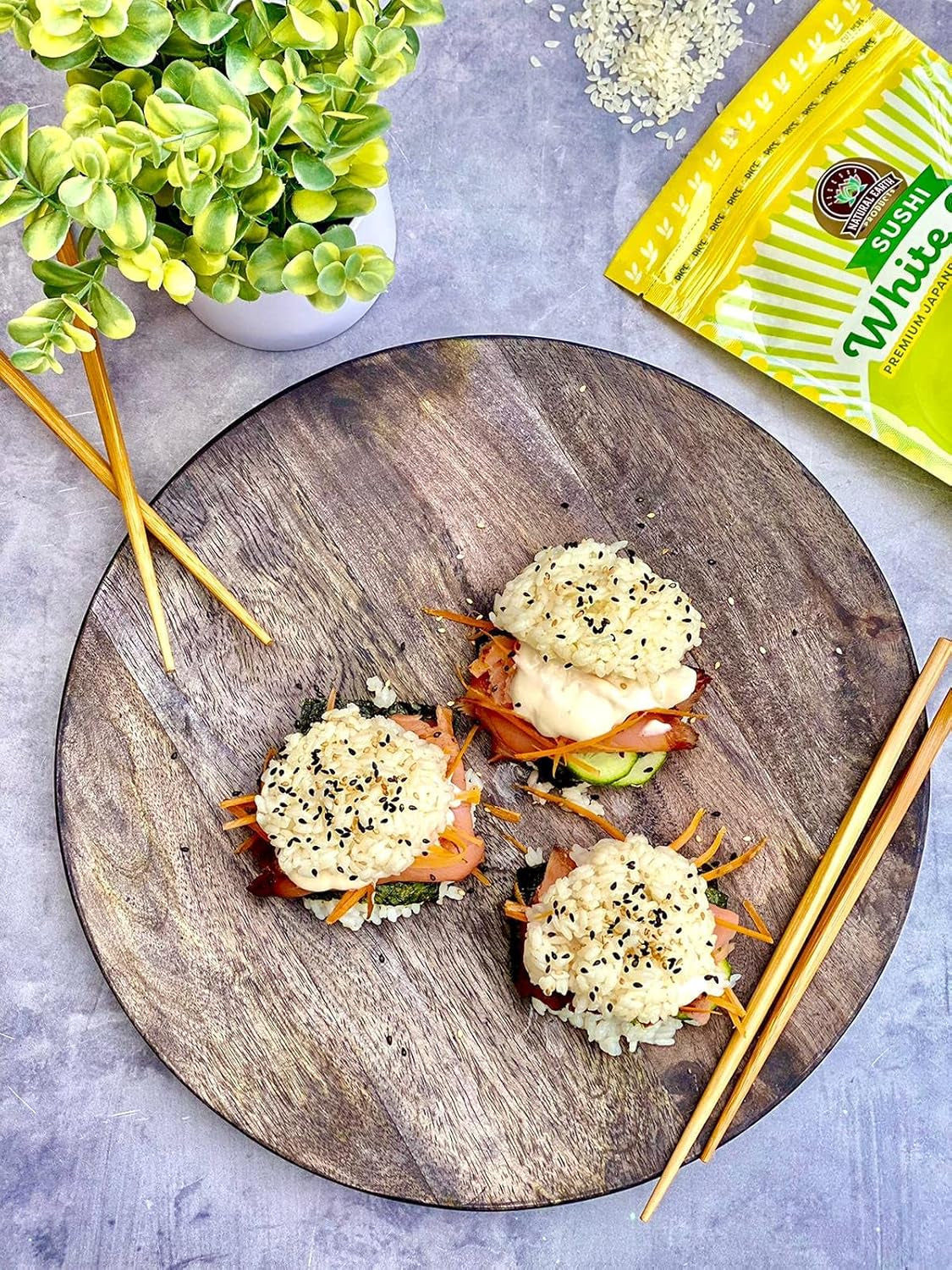 White Sushi Rice, Premium Japanese Short Grain Rice, Specially Selected, Kosher Certified, 16 Oz (Single)