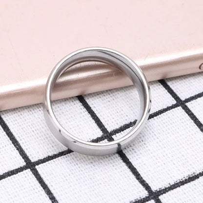 Fuck off Retro Steel Ring Black Silver Tone Male Simple Rings Jewelry Accessories Gifts