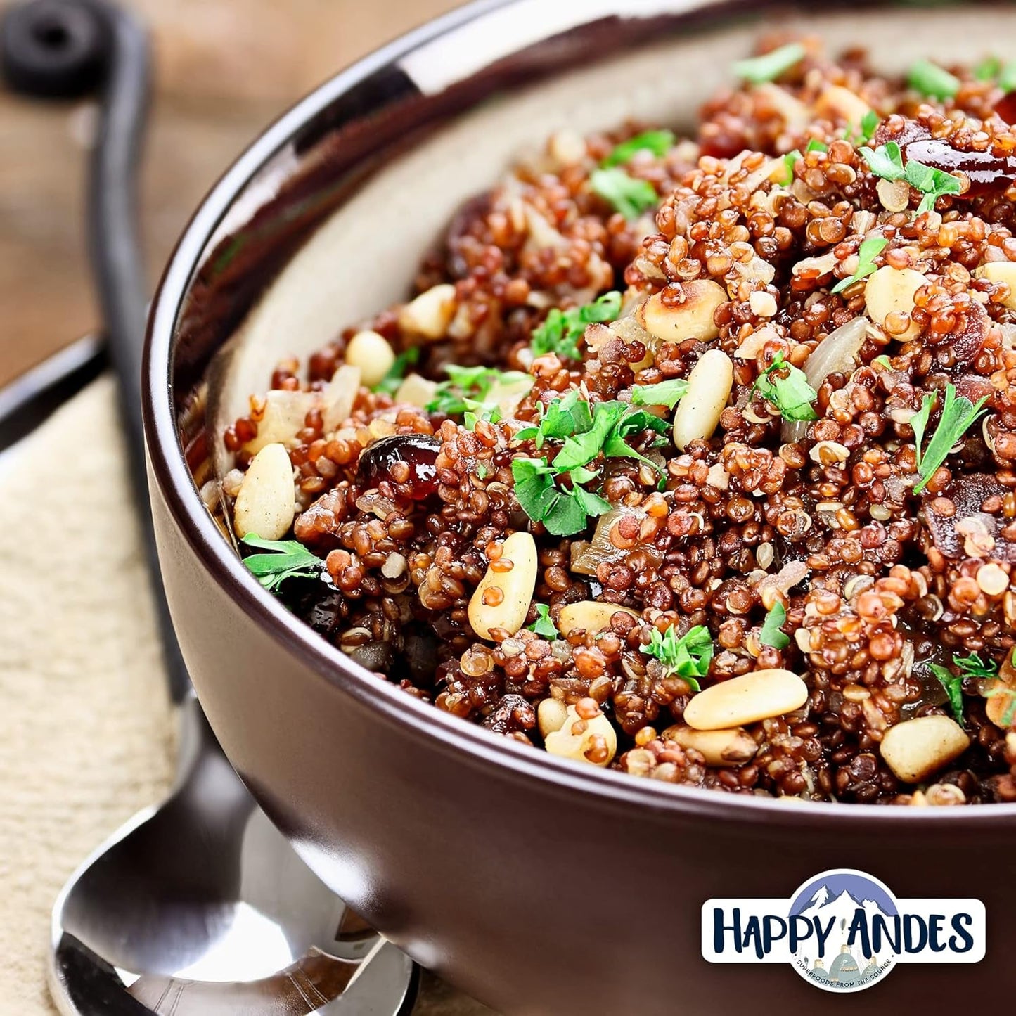 Red Quinoa, Non-Gmo & Gluten, Whole Grain Rice Substitute, Ready to Cook Food for Oats & Seeds Recipes, Healthy Meal with Vitamins & Protein, Best Value, 3 Lb