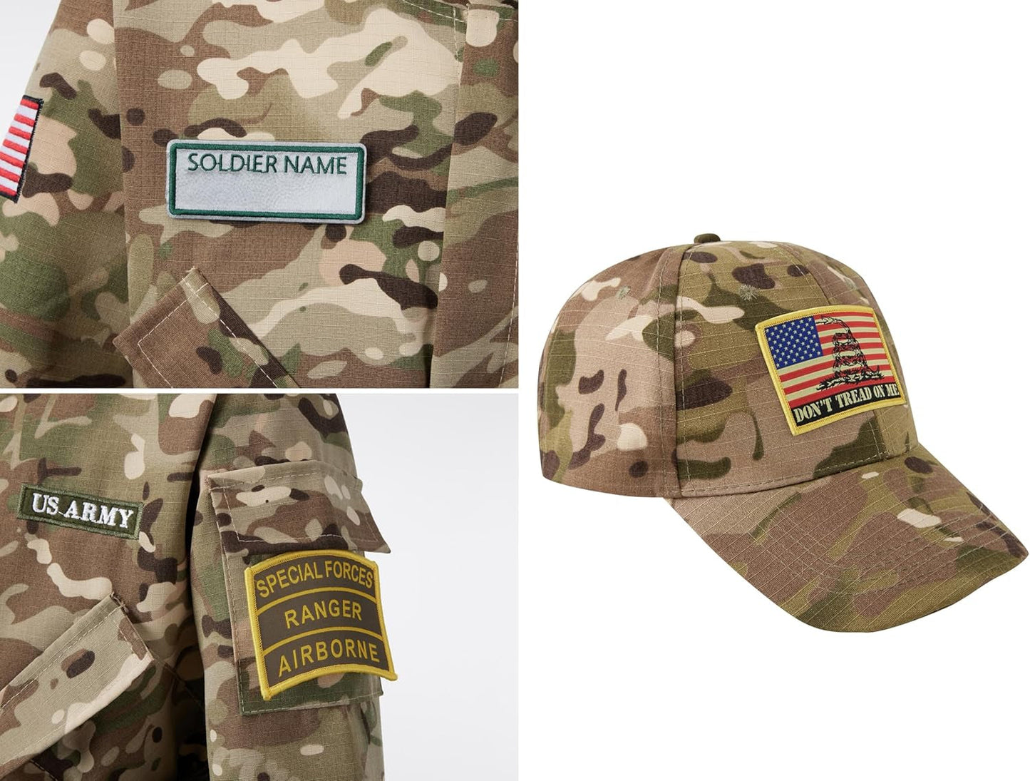 Kid Army Costume,Deluxe Soldier Costume Boy and Girl,Army Camouflage Uniform for Kid