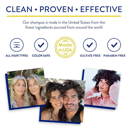 Anti-Thinning Shampoo for Thinning Hair - Biotin DHT Blocker Women & Men - Color Safe Shampoo for Hair Loss & Healthy Growth - Rose Hips - 14Oz