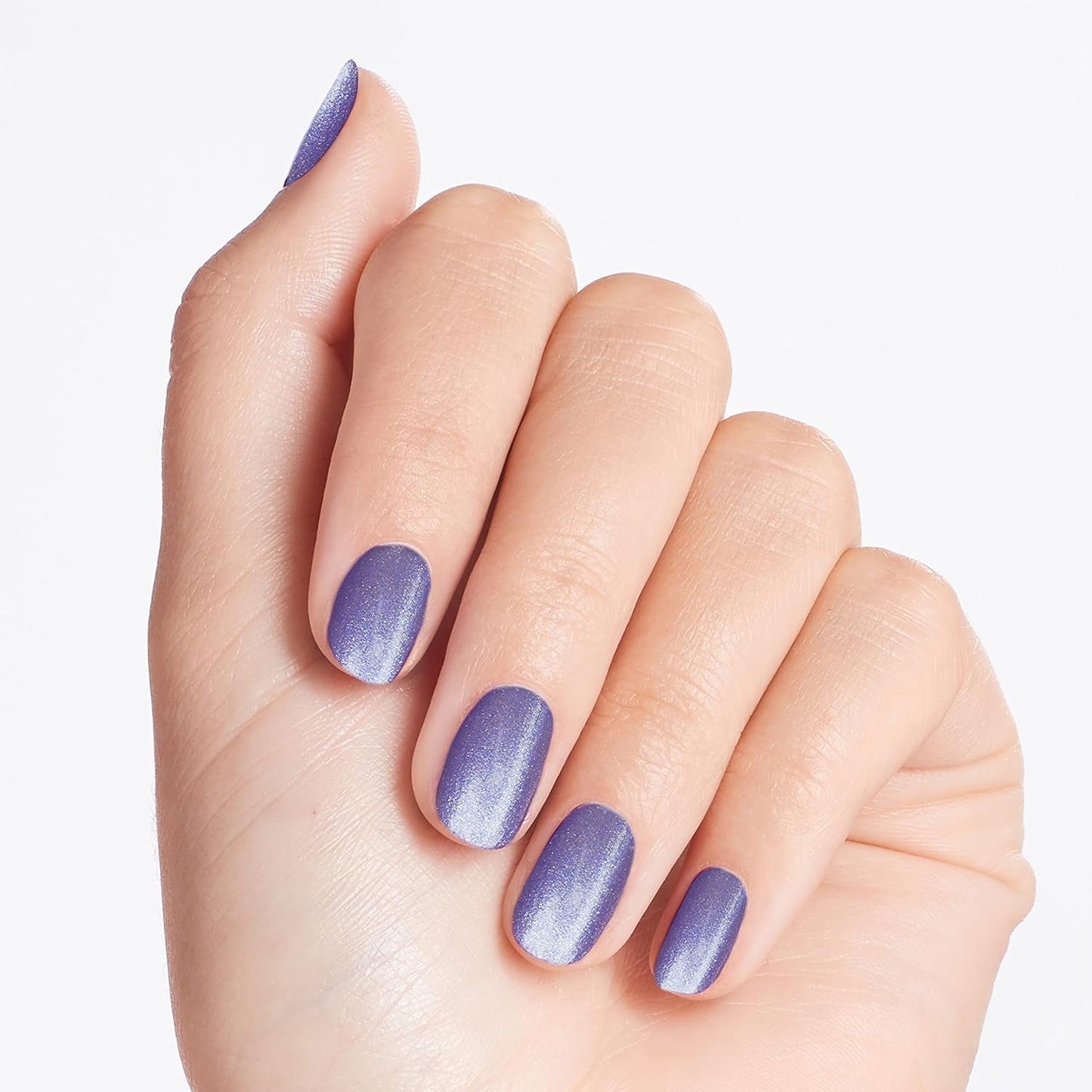 Nail Lacquer Nail Polish | Opaque Light Blue Purple Shimmer Chip Resistant Nail Polish | Vegan, Fast Drying, Streak Free