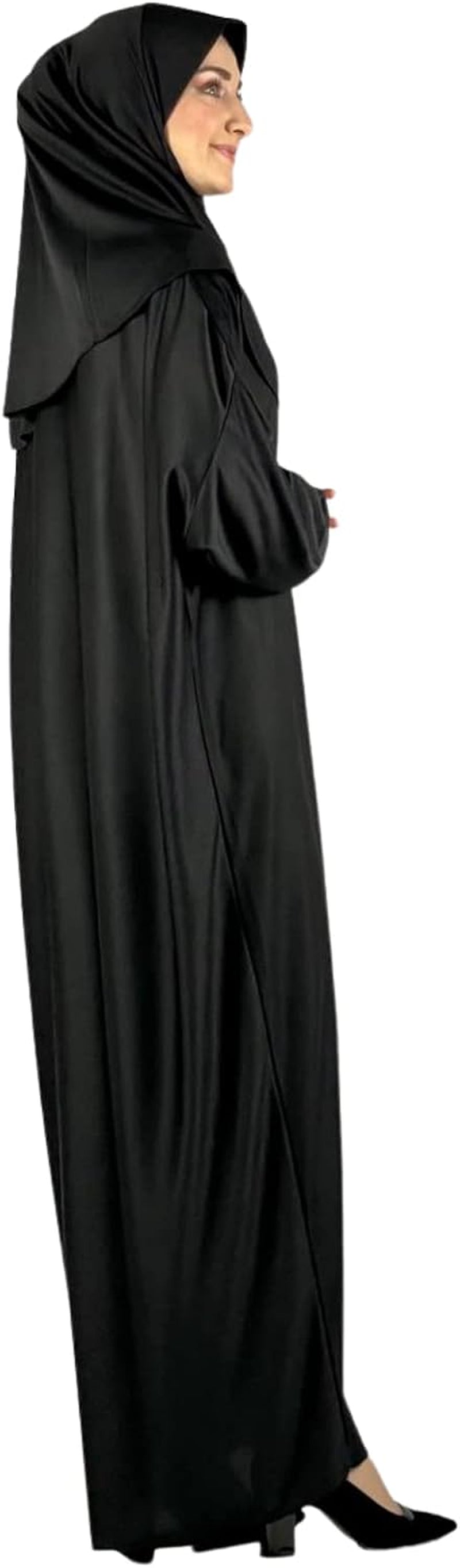 Women Prayer Clothes with Hijab Muslim Outfits Long Robe Abaya Turkish Islamic Dresses Dubai Kaftan with Rosary