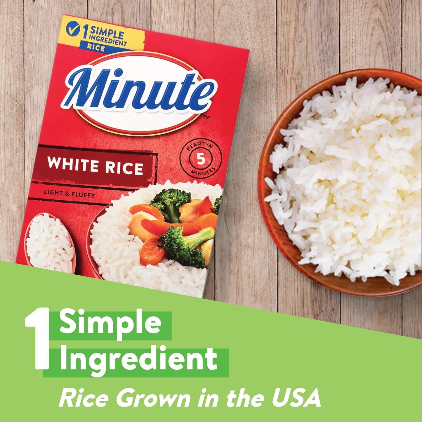 White Rice, Instant White Rice for Quick Dinner Meals, 14-Ounce Box
