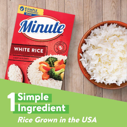 White Rice, Instant White Rice for Quick Dinner Meals, 14-Ounce Box