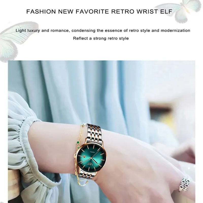 LIGE Luxury Ladies Watch Waterproof Rose Gold Steel Strap Women Wrist Watches Top Brand Bracelet Clocks Montre Femme